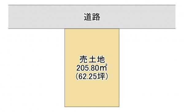 湖南市岩根、土地の間取り画像です