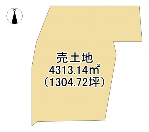 甲賀市水口町、土地の間取り画像です