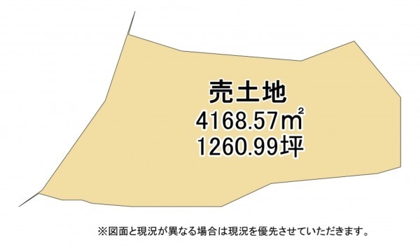 甲賀市水口町、土地の間取り画像です