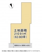 甲賀市水口町、土地の間取り画像です