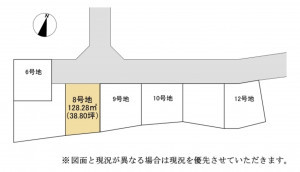 大津市神領、土地の間取り画像です