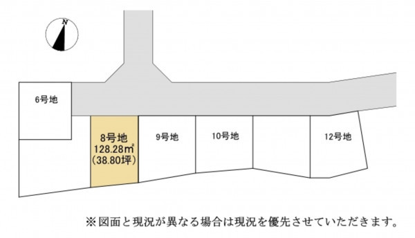 大津市神領、土地の間取り画像です