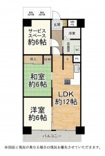 大津市京町、マンションの間取り画像です