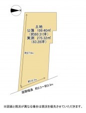大津市大江、土地の間取り画像です