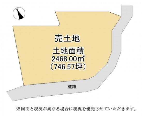 湖南市石部口、土地の間取り画像です