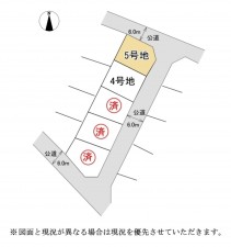 湖南市石部中央、土地の間取り画像です
