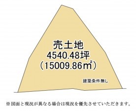 大津市坂本本町、土地の間取り画像です