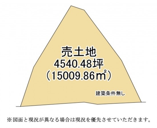 大津市坂本本町、土地の間取り画像です