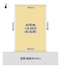 大津市大平、土地の間取り画像です