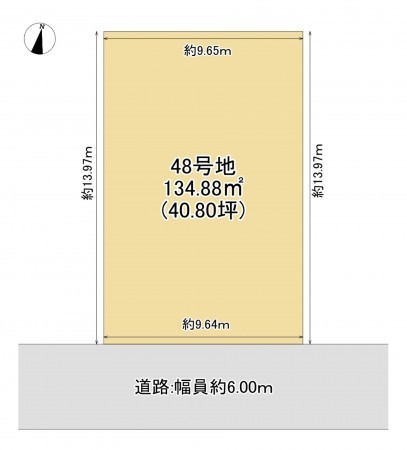 大津市大平、土地の間取り画像です