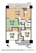 大津市京町、マンションの間取り画像です