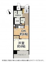 大津市鏡が浜、マンションの間取り画像です