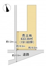 甲賀市水口町、土地の間取り画像です