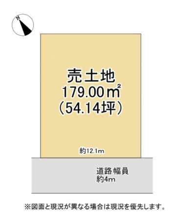 湖南市柑子袋東、土地の間取り画像です