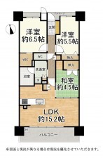 大津市におの浜、収益物件/マンションの間取り画像です