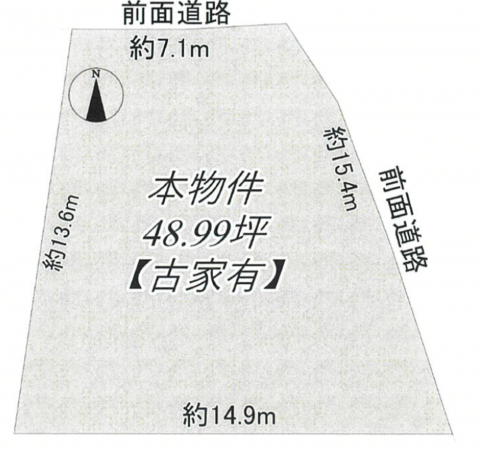 大津市南志賀、土地の間取り画像です