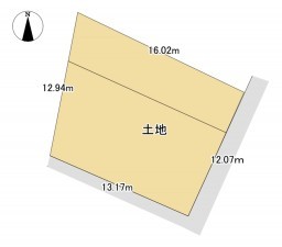 大津市木の岡町、土地の間取り画像です