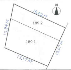 大津市木の岡町、土地の間取り画像です