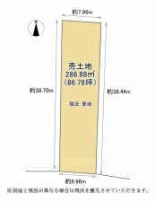 大津市北大路、土地の間取り画像です