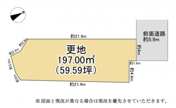 大津市坂本、土地の間取り画像です