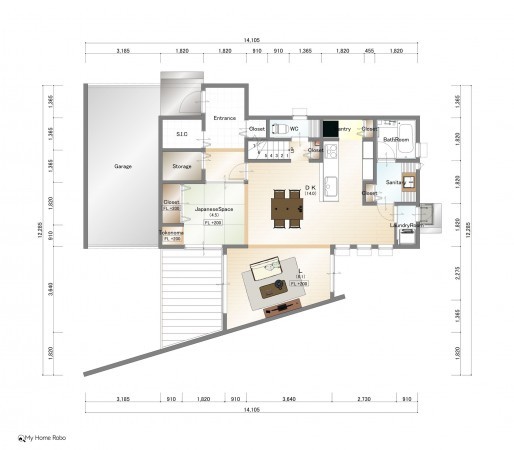 大津市本宮、土地の画像です