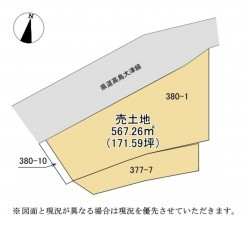 大津市際川、土地の間取り画像です