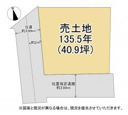 大津市石場、土地の間取り画像です