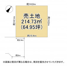 草津市木川町、土地の間取り画像です