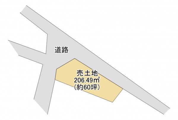 甲賀市水口町、土地の間取り画像です