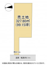 草津市草津、土地の間取り画像です