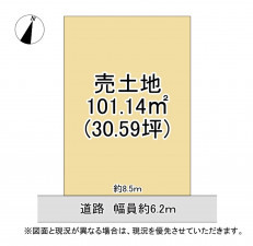 草津市東矢倉、土地の間取り画像です