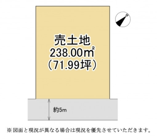 甲賀市土山町、土地の間取り画像です