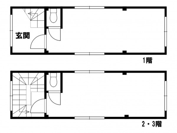 横須賀市汐入町、収益物件/店舗の間取り画像です