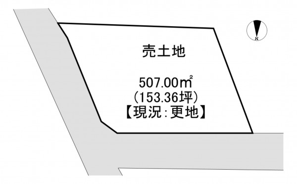 一宮市明地、土地の間取り画像です