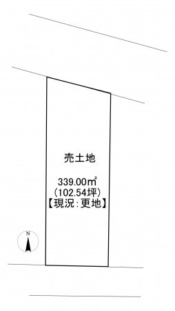 一宮市明地、土地の間取り画像です