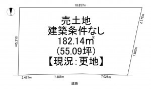 一宮市木曽川町里小牧、土地の間取り画像です