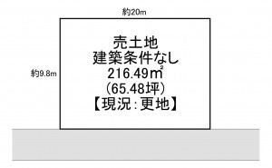 一宮市小赤見、土地の間取り画像です