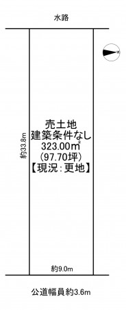 一宮市春明、土地の間取り画像です
