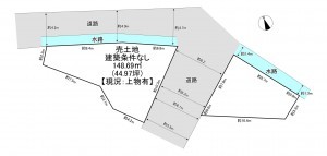 一宮市笹野、土地の間取り画像です