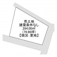 一宮市春明、土地の間取り画像です