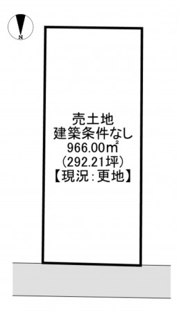 一宮市明地、土地の間取り画像です