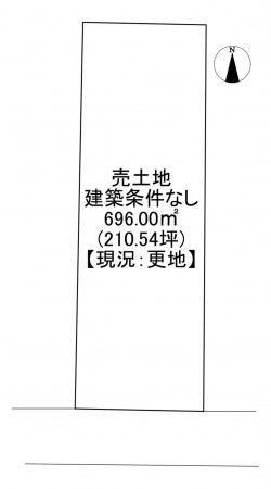 一宮市明地、土地の間取り画像です
