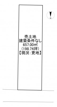 一宮市明地、土地の間取り画像です