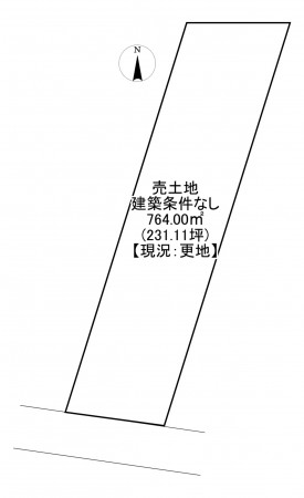 一宮市明地、土地の間取り画像です