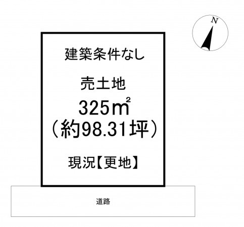 一宮市南小渕、土地の間取り画像です