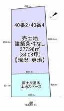 一宮市木曽川町玉ノ井、土地の間取り画像です