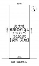 一宮市大赤見、土地の間取り画像です
