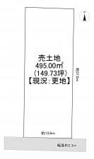 一宮市北小渕、土地の間取り画像です