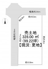 一宮市瀬部、土地の間取り画像です