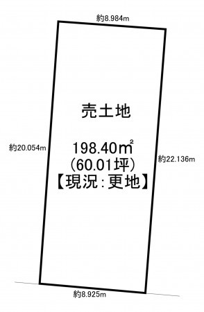 一宮市千秋町加納馬場、土地の間取り画像です